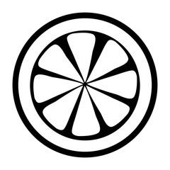Fototapeta premium lemon slice icon image
