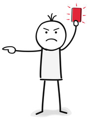 Rote Karte / Rauswurf / Strafe