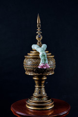 Water storage for drinking is made from wood.