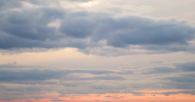 Clouds & sunset timelipse 4k