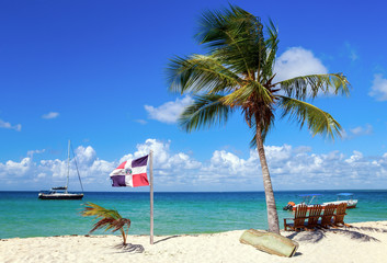 Caribbean beach in Dominican Republic