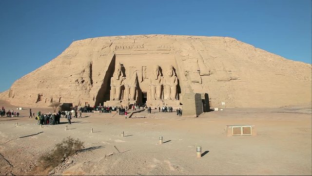 The Great Temple Of Ramesses Ii; Abu Simbel, Nubian Monument Temples; Abu Simbel, Nubia, Egypt