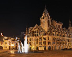 Obraz premium Europe square in Batumi. Autonomous Republic of Adjara. Georgia