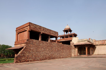 Historic Panch Mahal in Fatehpur Sikri complex