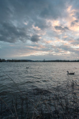 Sunsert at the Oestrich Winkel, Germany