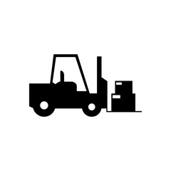 Fast shipping delivery truck icon. Vector symbol in flat style.