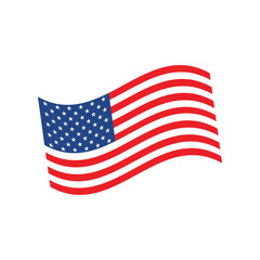 USA flag. official colors and proportion correctly. National United State of America flag. Vector illustration of american flag. EPS10.