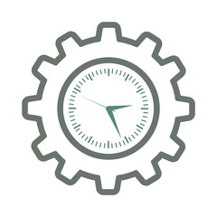 gear clock icon image