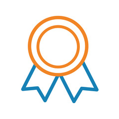 medal with ribbon icon