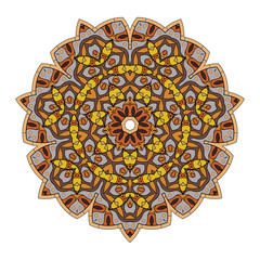 Colorful mandala on a white background