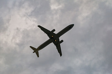 Fototapeta na wymiar Airplane on sky