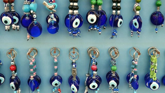 Turkish evil eye chain keys for sale 2.