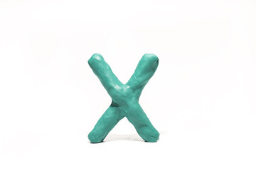 Latin Alphabet made from Play Clay.