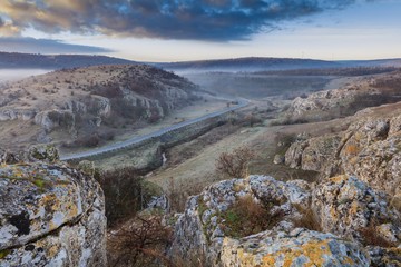 Fototapeta na wymiar Dobrogea Gorges (Cheile Dobrogei) Romania