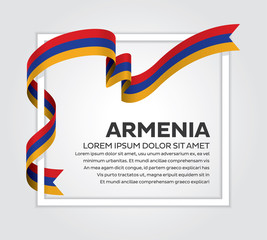 Armenia flag background