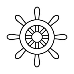 Obraz premium rudder icon image
