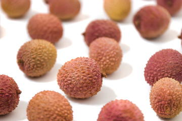Bunch of Lychee fruits