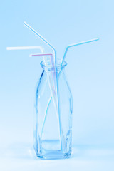 Bunch of drinking straws