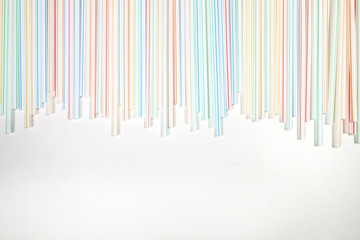 Bunch of drinking straws