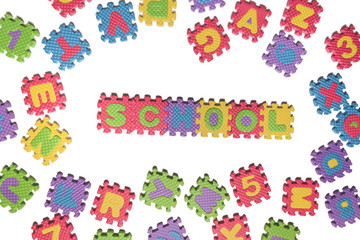 Foam puzzle letter uppercase