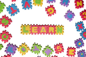 Foam puzzle letter uppercase