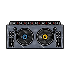 DJ turntable symbol icon vector illustration graphic design