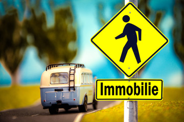 Fototapeta premium Schild 309 - Immobilie