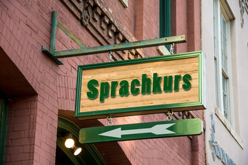 Obraz premium Schild 277 - Sprachkurs