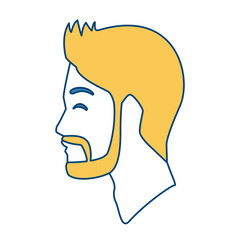 Man silhouette head icon vector illustration graphic design