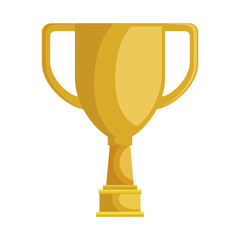 trophy cup championship award vector illustration design