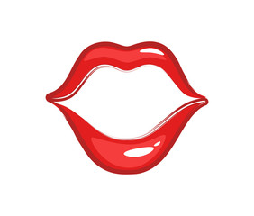 Vector Sexy Red Lips