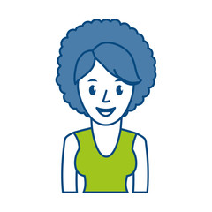 cartoon woman icon