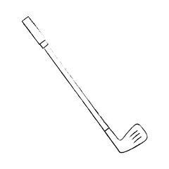 golf clubs accessory icon vector illustration design