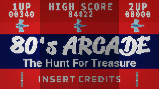 80's 8 Bit Arcade Title