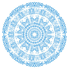 A blue arabesque 