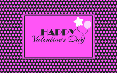 Valentine&rsquo;s Day greeting card. Web banner. Vector illustration. 