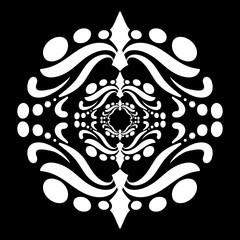 Fototapeta premium A mandala in black and white