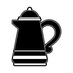 Porcelain kettle isolated icon vector illustration graphic design