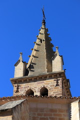 french church of Alet in Aude, Occitanie in south of France