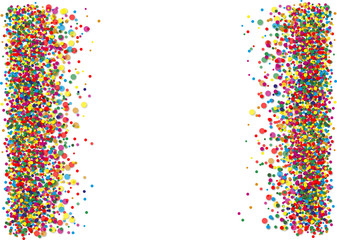 Buntes Konfetti - Konfettiregen - Rahmen