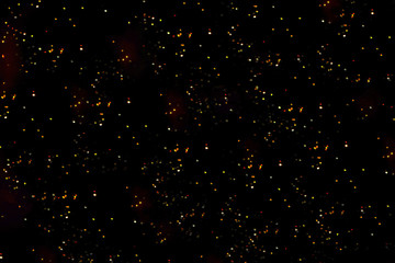 Multicolored Stars on a dark background. Night sky abstract. 