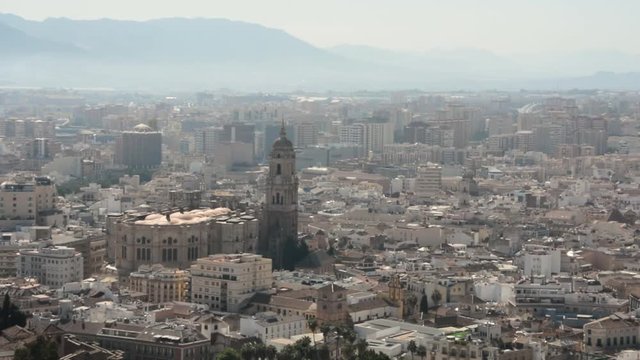 Panorama of Malaga from Gibralfaro