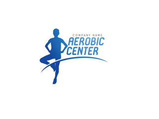 Fototapeta na wymiar Aerobic logo