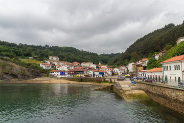 Fototapeta na wymiar Tazones, A small town in the cost of Asturias