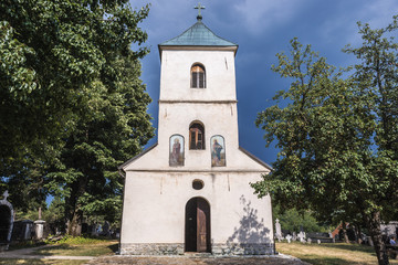 Saints Peter and Paul orthodox church in Sirogojno, small village of Zlatibor region of Serbia