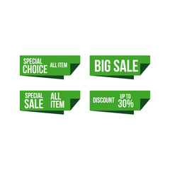 Discount Label Vector Template Design