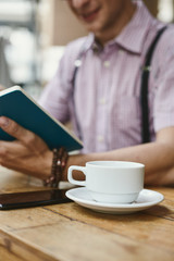 Male with coffee