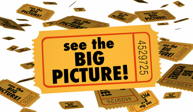 See the Big Picture Tickets Full Movie 3d Illustration