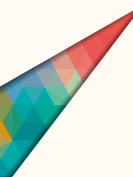 Rainbow Polygon Background