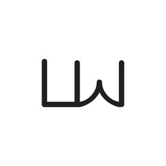 initial letter rounded logo modern